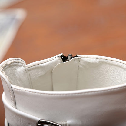 Hot Sale Luxury Chelsea Boots Men Pointed -toe Mens White Boots Black British Style High-heel Men Dress Boots Design Ankle Boot