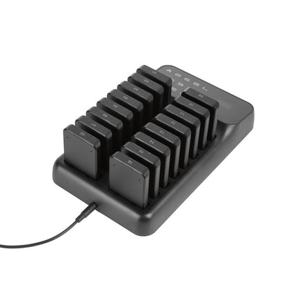 Wireless Restaurant Pagers Calling System 16 Coasters Buzzer Vibrator Bell Receivers For Food Truck Bar Coffee Fast Food Hotel