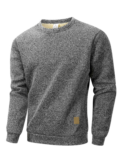 Autumn Winter Men's Fleece Lined Warm Sweatshirt Casual Pullover Men Fashion Long Sleeve Hoodies Outdoor Men's Clothing Top