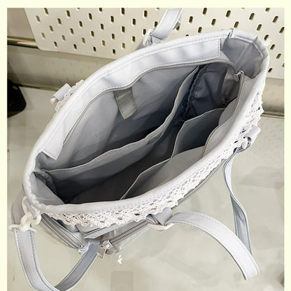 New Japanese Style Transparent Crossbody Bag Cute Candy Color Commuting Shoulder Bag for Girls Simple and Casual Texture Ita Bag