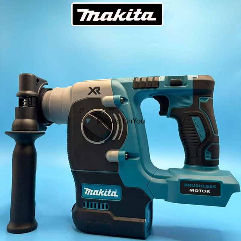 Furadeira de impacto sem fio Makita, sem escova, recarregável, para perfuração e cinzelamento, ferramenta de alta potência e torque
