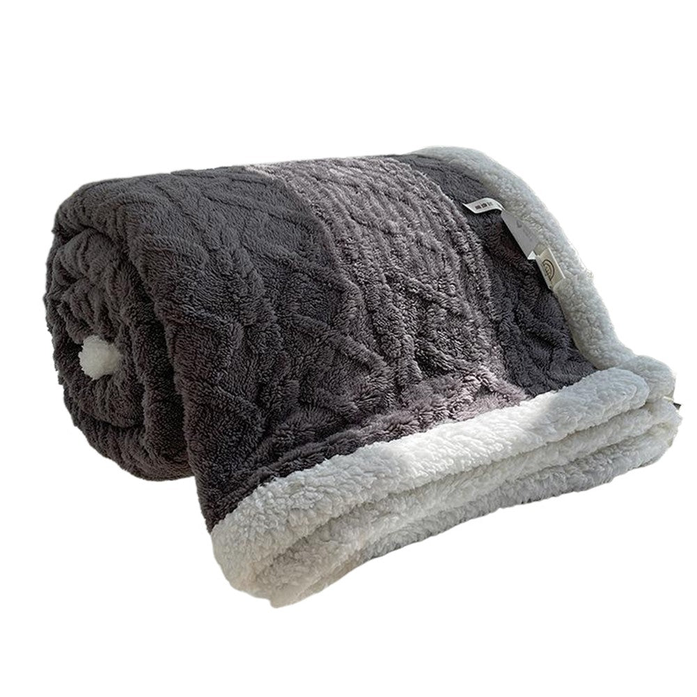 Winter Bed Blanket Wool Throw Blanket Keep Warm Winter Bed Blanket Double Sided Throw Sofa Cover Blanket Flannel Throw Bedspread