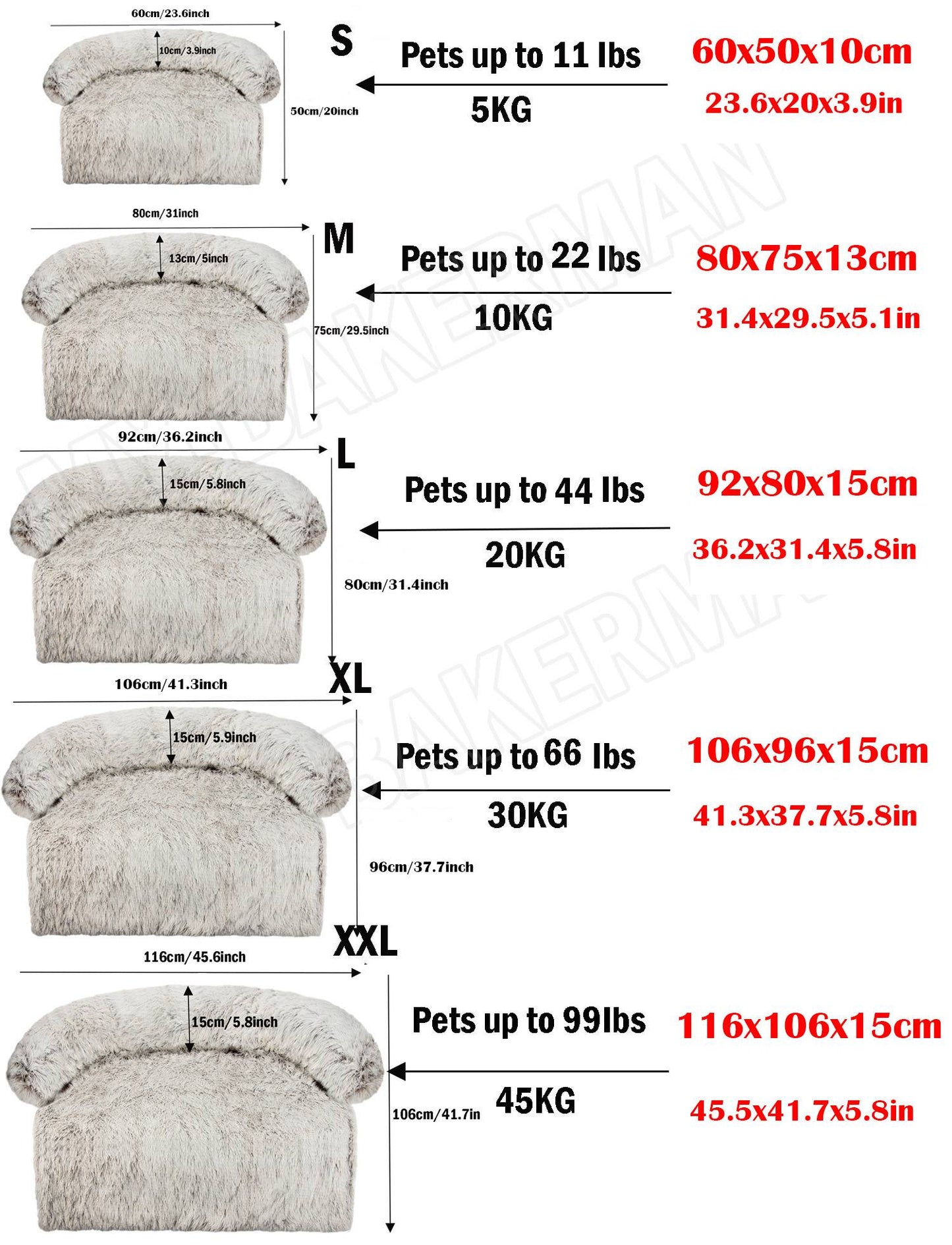 Manta lavável Capa de sofá Cama grande para cães Sofá de pelúcia para cães e gatos Sofá almofada de pelúcia quente para cães e gatos. Inverno