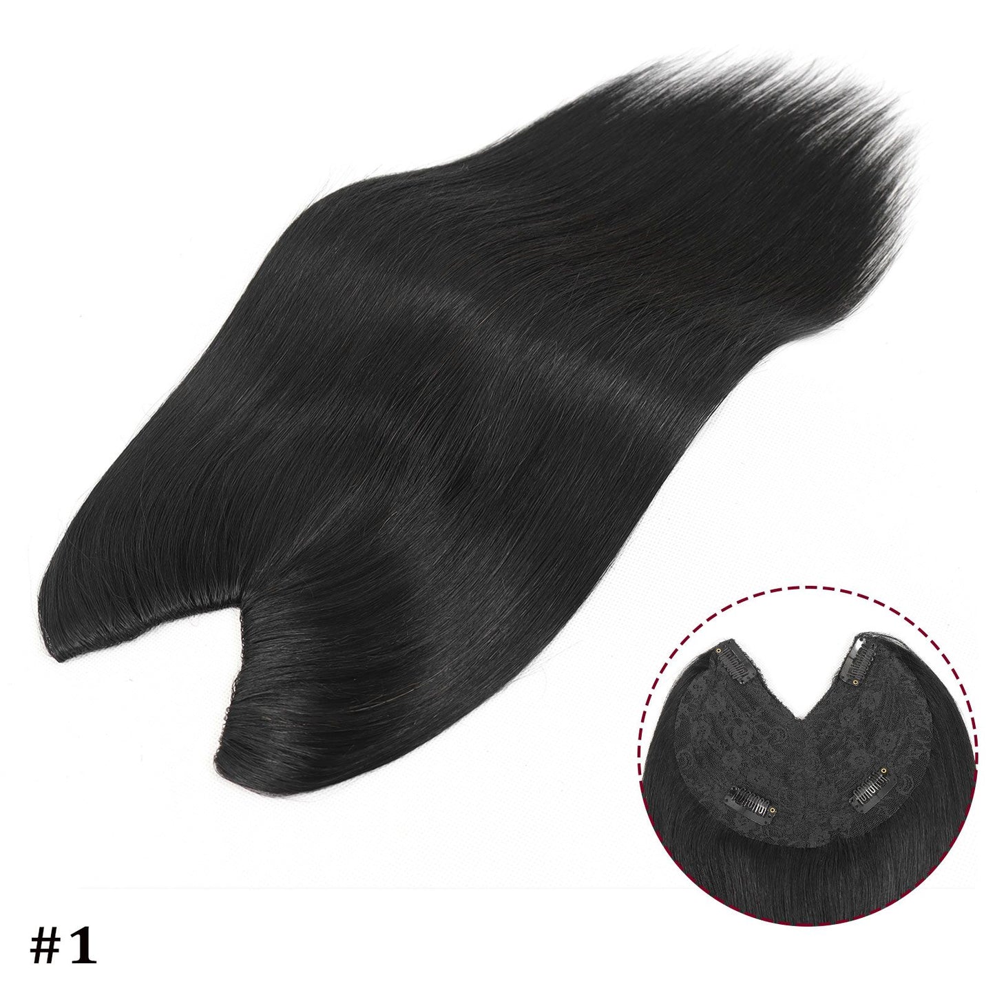 Extensões De Cabelo Humano Com Presilha Em V Para Mulheres Com Topo Invisível Castanho Loiro Destaque Para Mulheres Cabelo Liso Brasileiro Remy 16 Polegadas