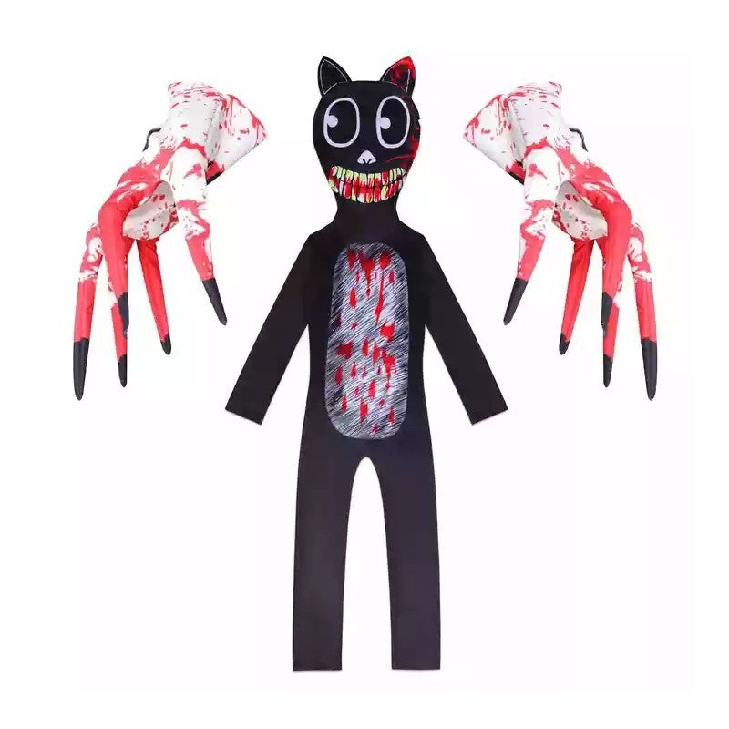 Halloween Costumes for Kids Siren Head Cosplay Bodysuit Boys Girls Anime Black Cat Character Fancy Dress Carnival Party Clothing