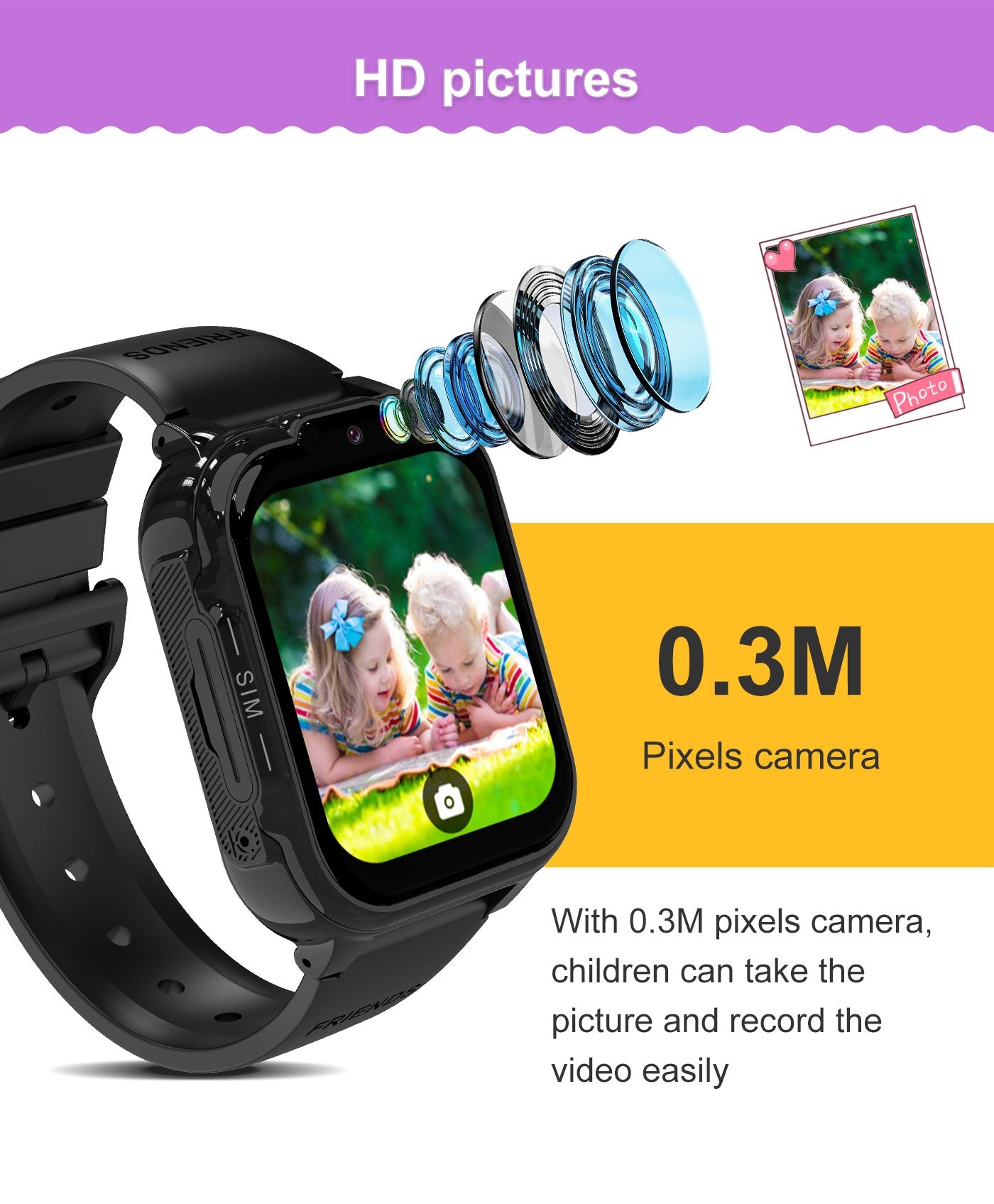 For Xiaomi Kids Smart Watch 4G Sim Card SOS LBS Location Call Child SmartWatch Camera Waterproof Watch Phone For Boys Girls gift