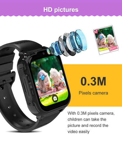 For Xiaomi Kids Smart Watch 4G Sim Card SOS LBS Location Call Child SmartWatch Camera Waterproof Watch Phone For Boys Girls gift