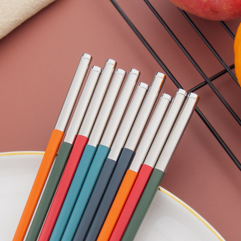 5 Pares De Liga Talheres Hashi Palitos De Sushi Reutilizáveis Ferramentas De Mesa De Cozinha Acessórios Para Casa Hashi Japonês