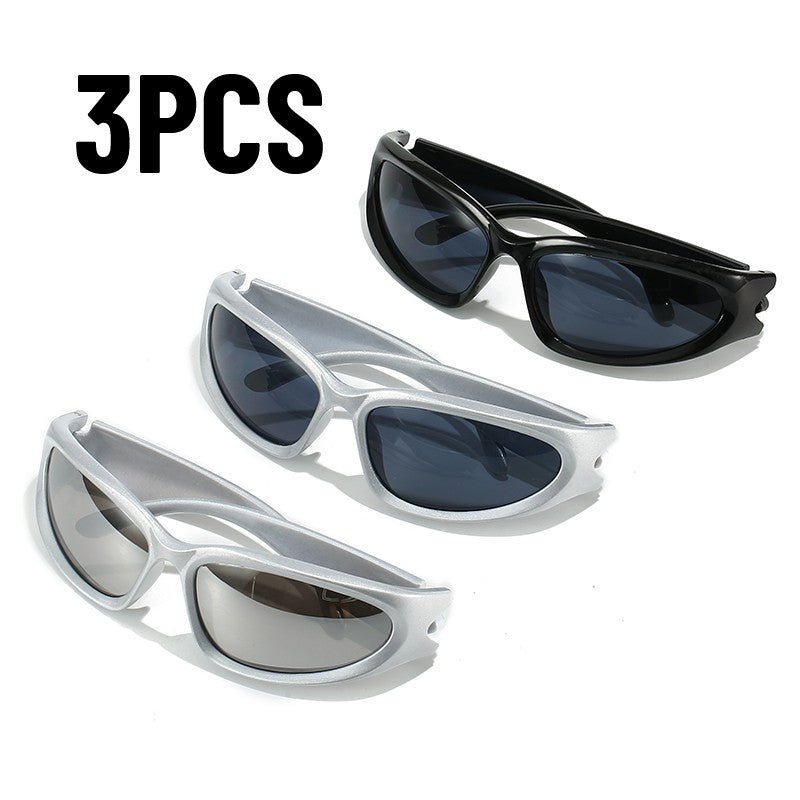 1/2/3pcs Fashionable Men and Women Sunglasses High-end Y2K Square Bicycle Glasses Resistant Sunglasses Outdoor Hiking Glas UV400