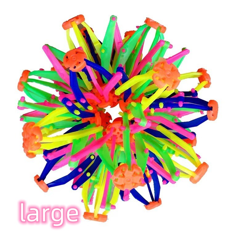 1 Pcs Outdoor Magical Colorful Telescopic Ball for Children Birthday Baby Shower Party Celebration Kindergarten Gift Reward