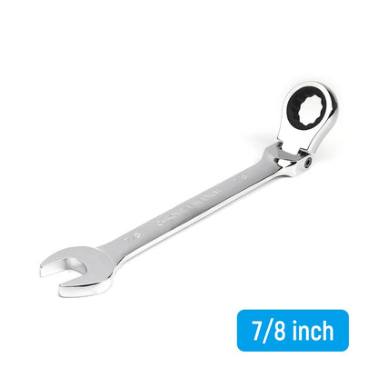 Jogo de chaves de catraca de tamanho imperial de 1/4 a 15/16 polegadas, de 1 peça, com cabeça flexível universal, ferramentas manuais para reparo de carros