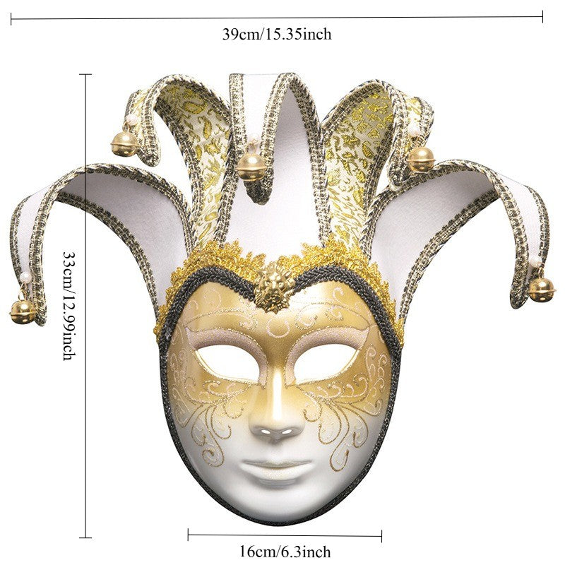 New European and American painted masks for Halloween dance parties - high - end Venetian masks for Italian ladies' performances