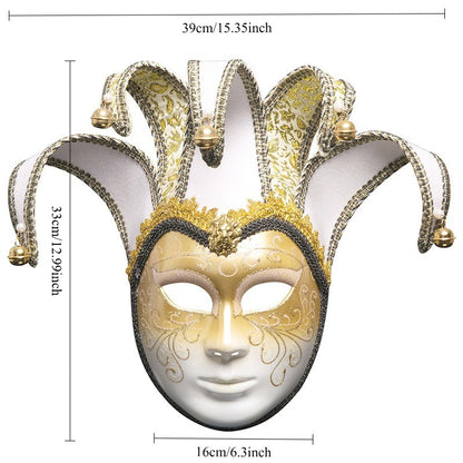 New European and American painted masks for Halloween dance parties - high - end Venetian masks for Italian ladies' performances