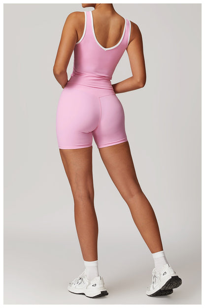 Yoga Set 2 Pieces Workout Outfits Fitness Sportswear Gym Tracksuit High Waist Leggings Sports Bra Athletic Wear Women Clothes