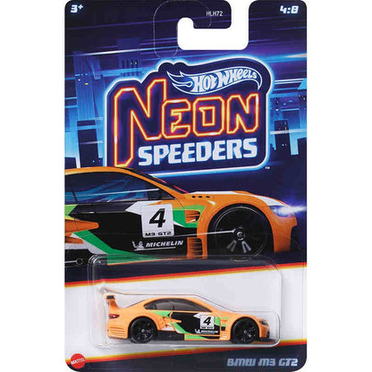 Hot Wheels Neon Speeders Series 8 Diecast Car Set 1/64 Scale Models Mazda RX-7 Datsun 510 B C D HLH72 Collectible Toy Xmas Gifts