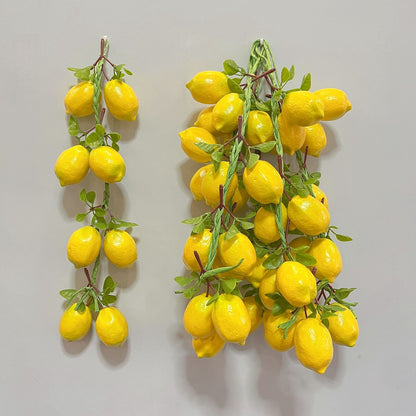 Artificial Lemon Skewers, Realistic Simulated Fruit Models, Home Storefronts, Holiday Parties, Farmhouse Hanging Decorations