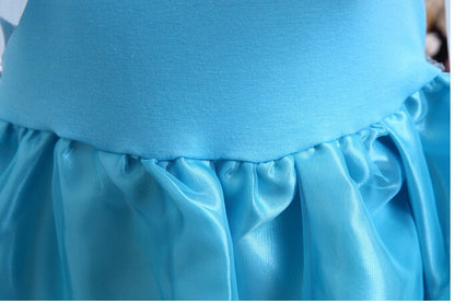 Girls Ice Snow Princess Cosplay Dress with Long Cloak Kids Outfit for Halloween Carnival Birthday Theme Party Role?Play Dress?Up