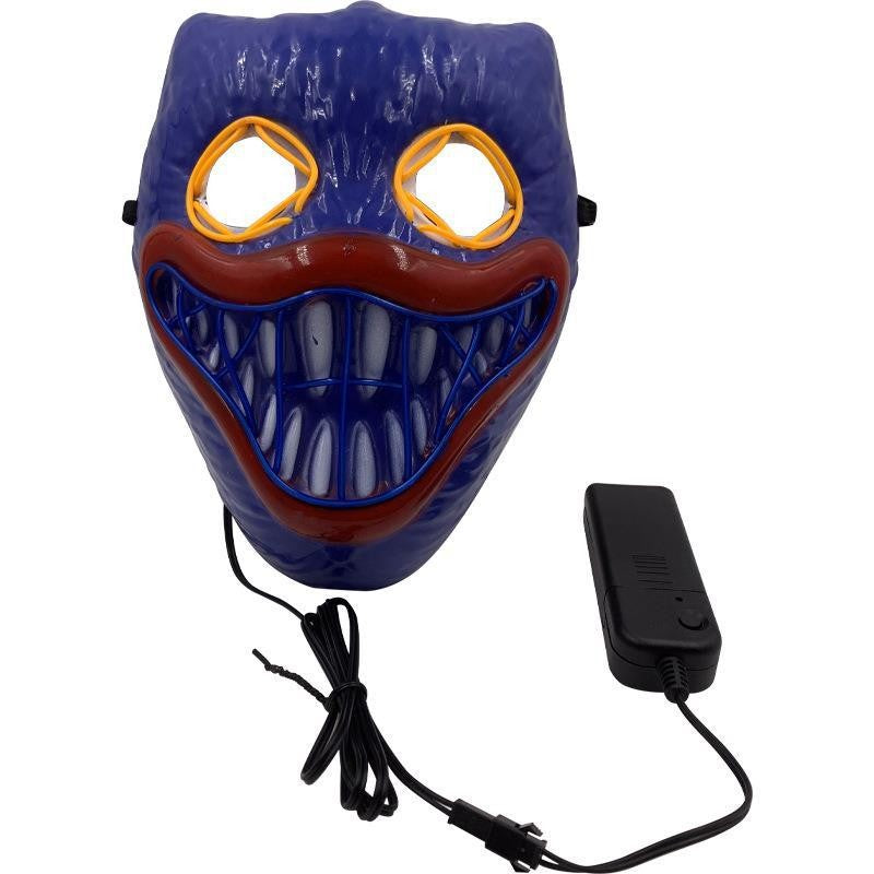 Luminous Mask Halloween Face Mask Poppy Playtime Atmosphere Prop Game Time Sausage Mouth Monster