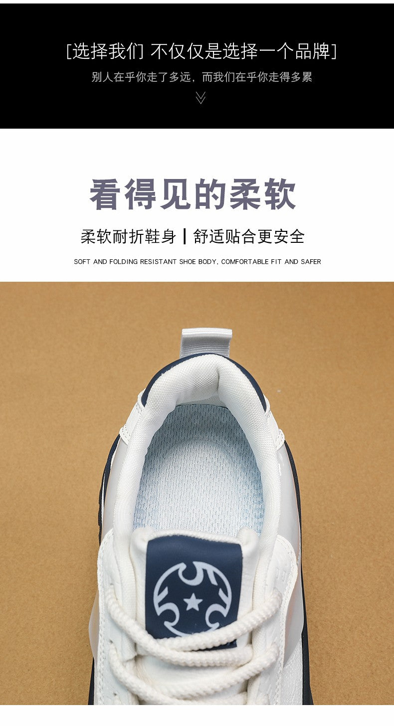 PARZIVAL Men Sneakers Casual Shoes Fashion Outdoor Sports Shoes Runner Tenis Trainer Leather Running Shoes Breathable Men Shoes