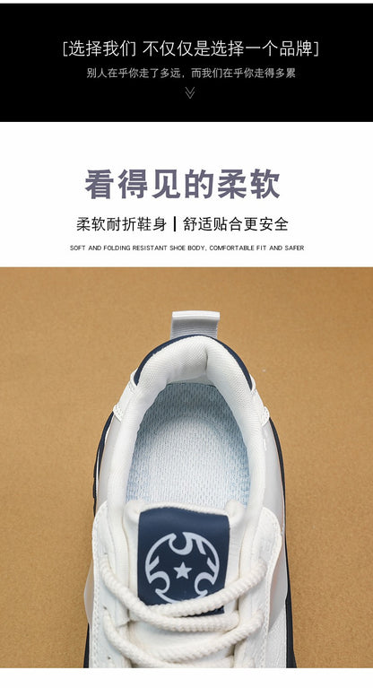 PARZIVAL Men Sneakers Casual Shoes Fashion Outdoor Sports Shoes Runner Tenis Trainer Leather Running Shoes Breathable Men Shoes