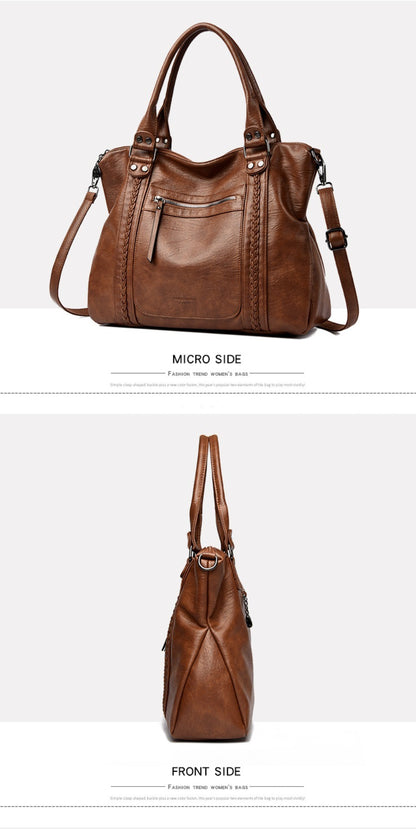 Genuine Brand Soft Leather Shoulder Crossbody Bags for Women Hot Luxury Handbag Women Bags Designer Casual Tote Messenger Bag