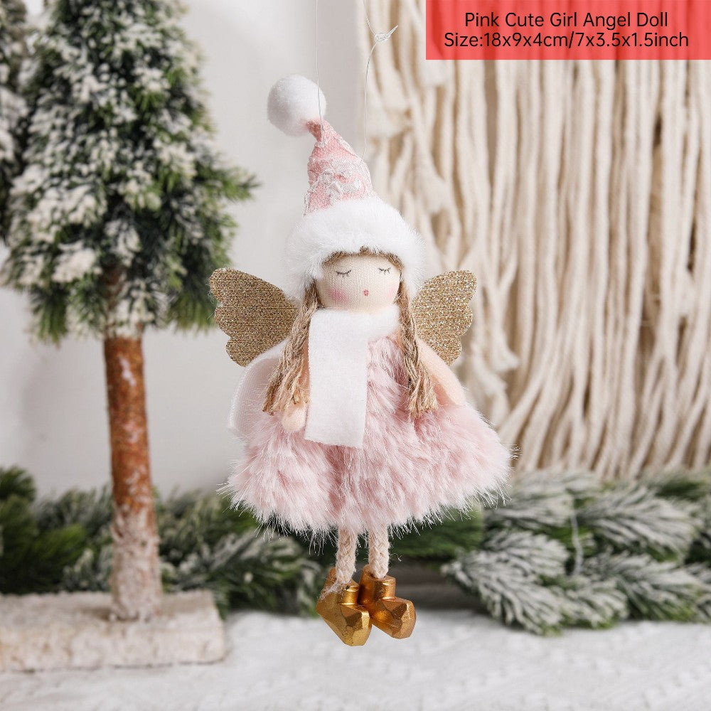 New Year 2024 Christmas Angel Dolls Xmas Tree Pendant Ornaments Navidad 2022 Christmas Decoration for Home Natal Gifts Noel Deco