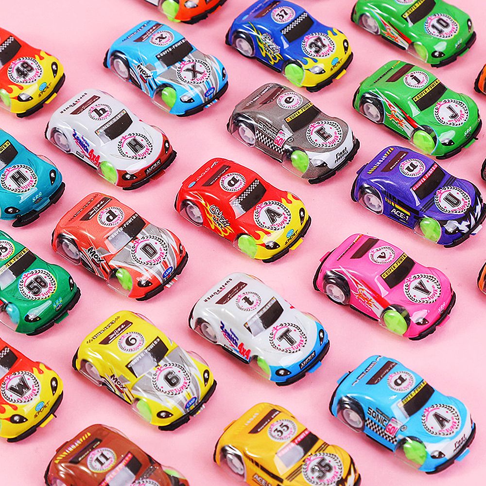 12Pcs Mini Colorful Pull Back Car Game Kids Birthday Party Small Gift Giveaway Toy Pinata Filler Classroom Prize Boys Girls Gift