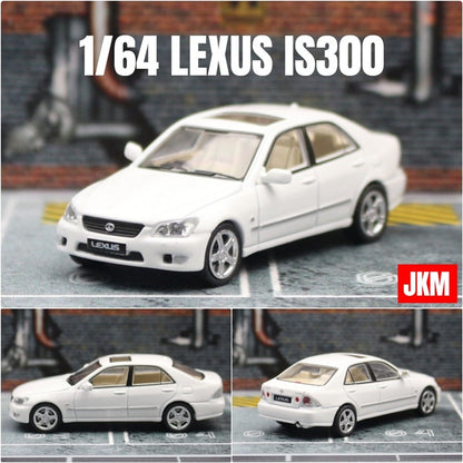 Modelo de Carro LEXUS IS300 1:64 em Liga Fundida, Veículos Clássicos de Metal, Modelo de Carro de Alta Simulação em Miniatura, Coleção em Escala, Presentes para Crianças