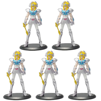 Saint Seiya Action Figurine Ikki Hyoga Seiya Shiryu Standing Myth Cloth Knights of The Zodiac Figures Model Toys Children's Gift