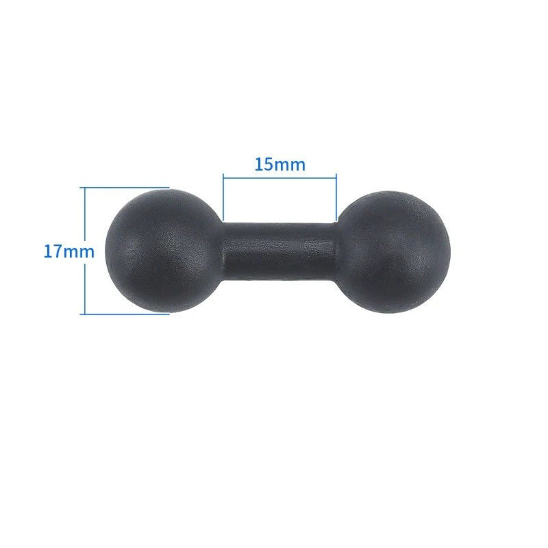 Double socket arm with 17mm Dual Ball Head Adapter for Cellphone holder for Magnetic Phone Mount Foldable Mount Accessories