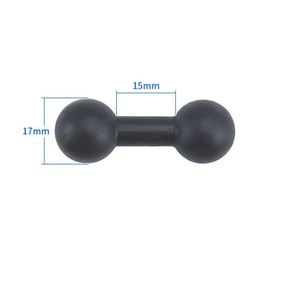 Double socket arm with 17mm Dual Ball Head Adapter for Cellphone holder for Magnetic Phone Mount Foldable Mount Accessories
