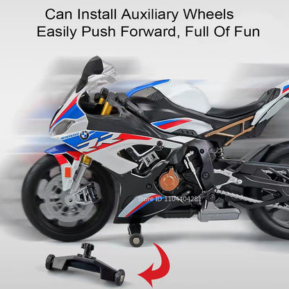 Escala 1:12 BMW S1000RR Honda CBR1000RR Liga Fundido Miniatura Motocicleta Carro Modelo Brinquedos Rodas Direcionáveis Veículos para Meninos Presentes