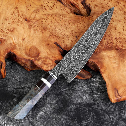 XITUO Damascus Kitchen Knife Set,1-8Piece Professional Knife Sets for Chefs,Japanese Damascus Super Steel Chef Cooking Knife