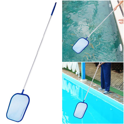 Swimming Pool Skimmer Net with 5 Aluminum Pole Sections Pool Net Skimmer Rak Pool Cleaner Leaf Removal Garden Pond Cleaning Tool