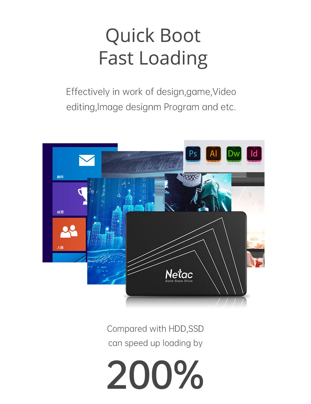 SSD SATA Netac 2 TB 4 TB 1 TB 128 GB SSD 480 GB 512 GB 256 GB HD SSD Disco Rígido Hdd Unidade de Estado Sólido Interna para laptop