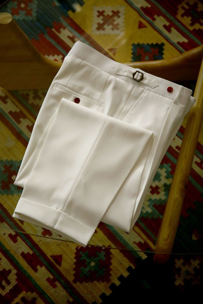 2024 Spring Summer Men's Fashion Solid Color Suit Trousers Male High Waist Loose Pants Men Business Casual Formal Pants W117