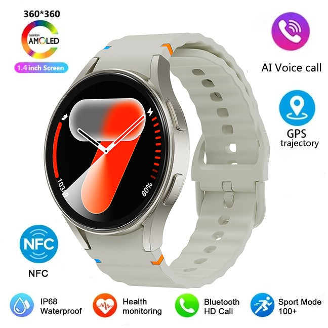 2025 New Men's Health Smart Watch GPS Blood Oxygen Blood Pressure Heart Rate Monitoring Bluetooth Call Women's Sports Smartwatch