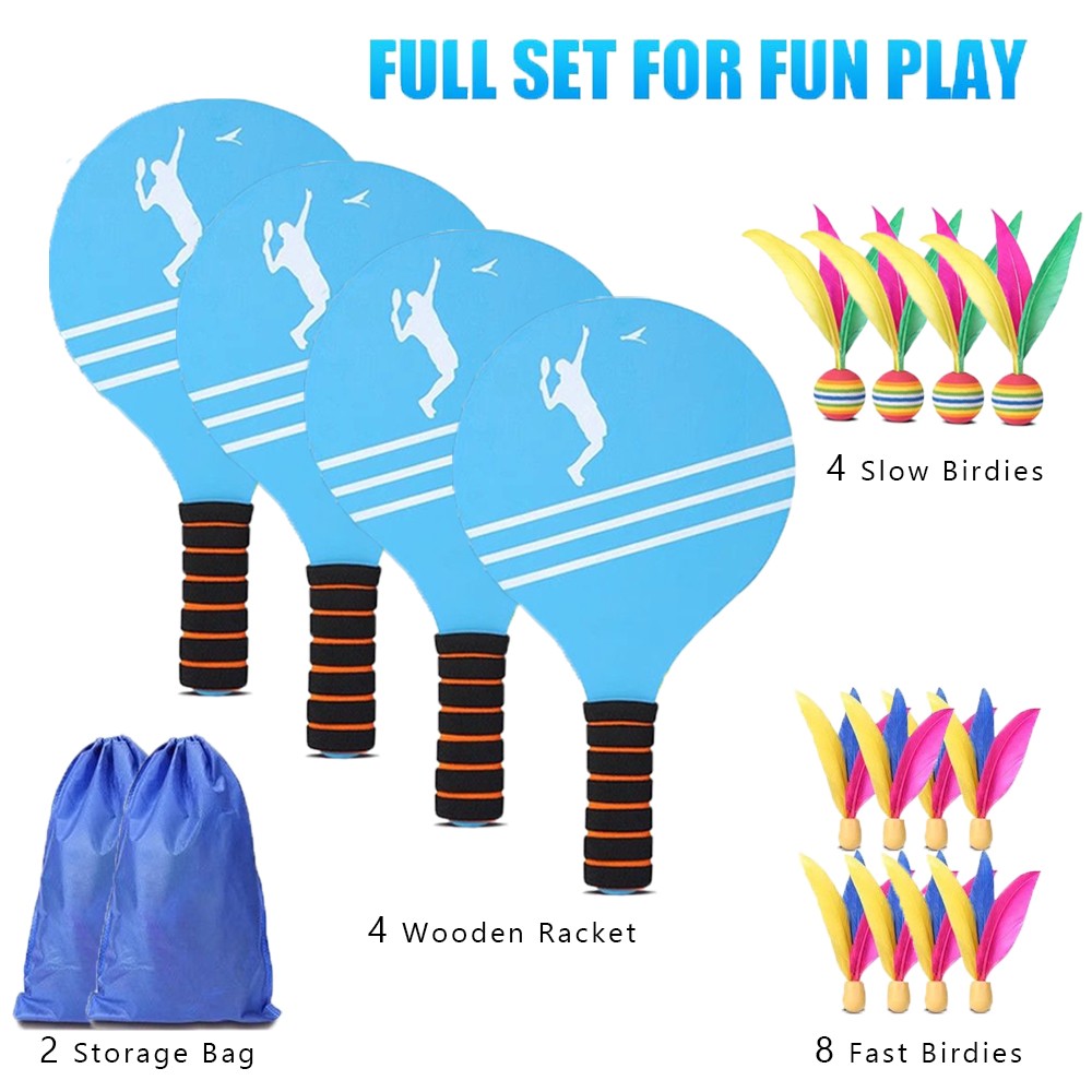 Badminton Set for Children and Adolescents - Indoor and Outdoor Beach Courtyard Family Games Sports Toy Gifts