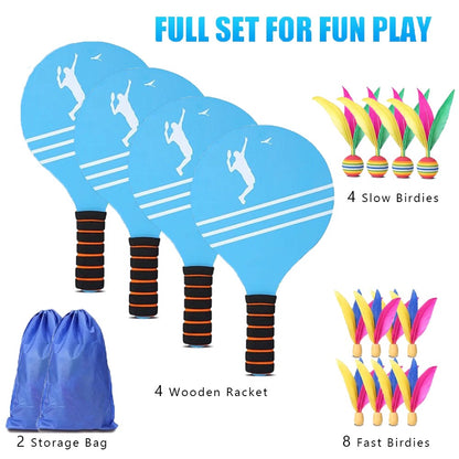 Badminton Set for Children and Adolescents - Indoor and Outdoor Beach Courtyard Family Games Sports Toy Gifts