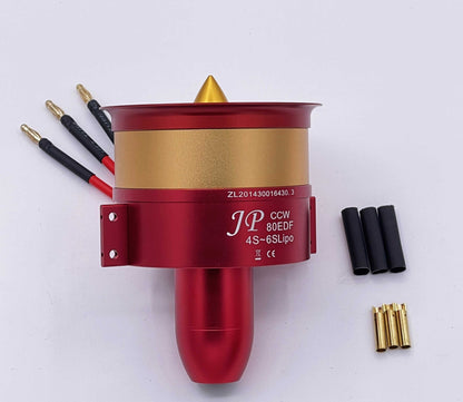 Motor 5060 4260 4250 with 6S 12S 14S JP 90mm 105mm 120mm EDF Ducted Fan 12 Blades  All Set  RC Air Plane 50V, 7100W Motor Parts