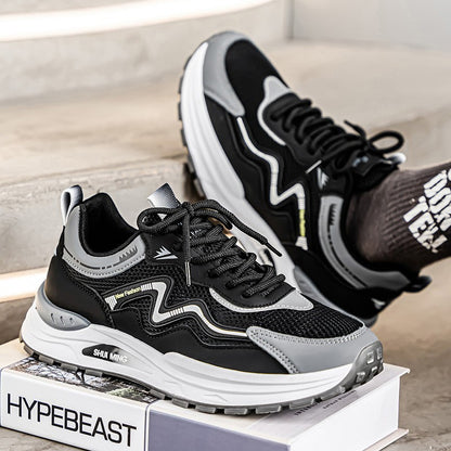 Men's Breathable Running Shoes Anti-skid Athletic Sneakers 2025 Casual Shoes Walking Shoes Lightweight Trendy Casual Sports Shoe