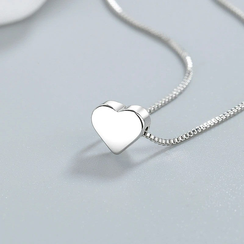 2Pcs/Set Simple Puzzle Heart Matching Pendant Couple Matching Necklace Couple Good Friends Ladies Men Hip Hop Sweater Chain