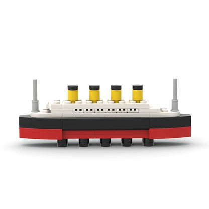 Titanic Parte ao Meio RMS Cruzeiro Naufragado Blocos de Montar Moc Navio Barco Modelo Plástico 3D DIY Barco a Vapor Presentes Brinquedos Infantis Filme da Cidade