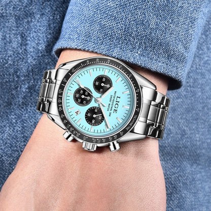 2025 LIGE Top Brand Luxury New Men Watch Quartz Man Watches Waterproof Luminous Watch for Men Date Chronograph Sport Wristwatch