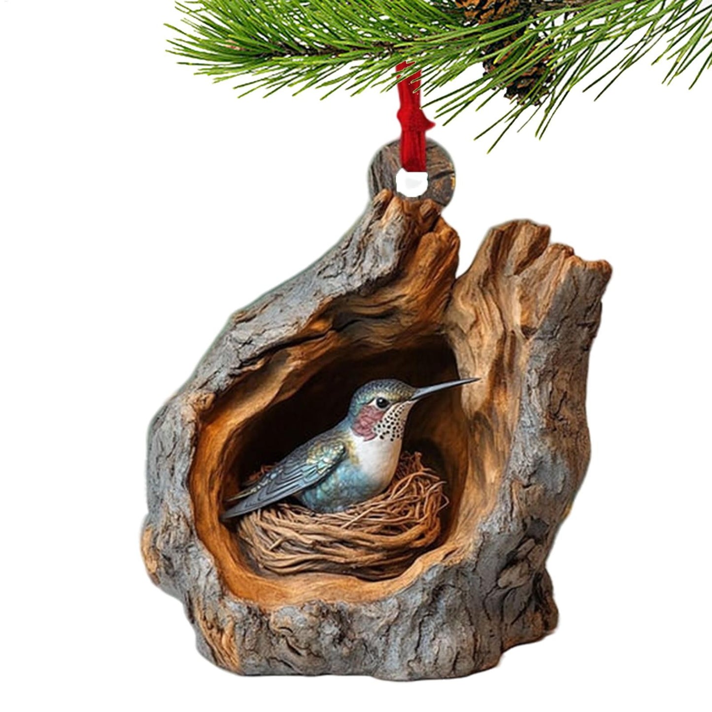 New Animal Christmas Ornaments 2D Flat Acrylic Bird Pendant Owl Squirrel Bunny  Pendant Christmas Tree Decoration Xmas Hanging