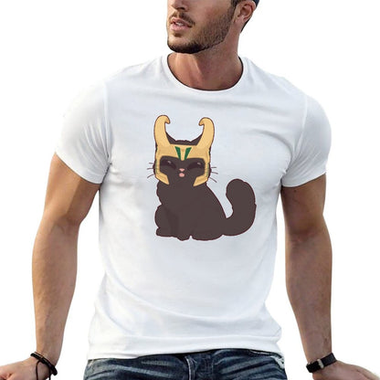 Trickster Cat T-Shirt black cotton t-shirt plain for man package anime t shirts oversize T-Shirt