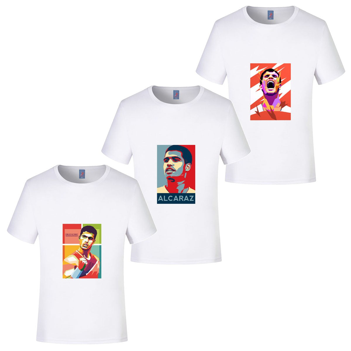 Carlos Alcaraz Cotton T-shirt Spanish Tennis Player Men Women Summer Fashion Printed Clothing Casual Streetwear Tops