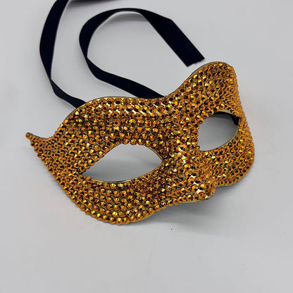 Party Masquerade Mask For Man and Women Full Diamond Half-Face Halloween Performance Entertainment Mask Fashion Eye Mask