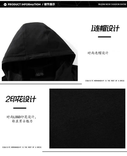 Autumn and Winter Men's Jogging Fitness Sets, Men's Casual Sportswear Sets, Zippered Sportswear Shirts + Sportswear Pants Sets