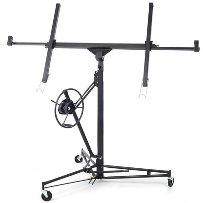 Drywall Lift 11 FT, Sheetrock Lift Drywall Lift for Ceiling, Drywall Panel Hoist 360° Adjustable Foldable, 150 lbs Heavy Duty